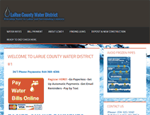 Tablet Screenshot of laruecountywater.com